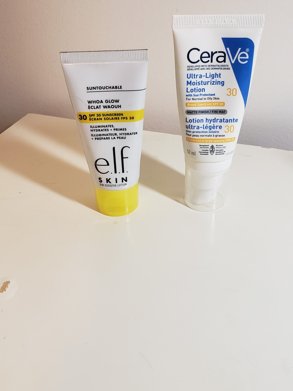 Skin Whoa Glow SPF 30 Sunscreen, Cereve Ultralight Moisturing SPF 30 Sun Screen